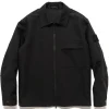 Stone Island Ghost Piece Zip Overshirt Black>Men Shirts