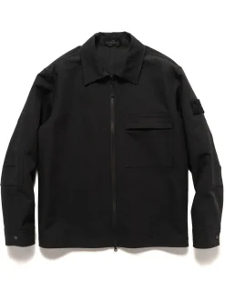 Stone Island Ghost Piece Zip Overshirt Black>Men Shirts