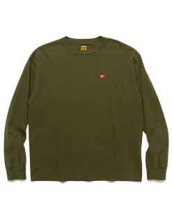 Human Made Graphic L/S T-Shirt #1 Olive Drab>Men T-Shirts