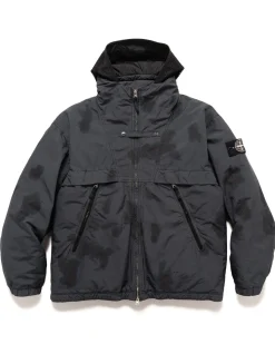 Stone Island Hand Colouring On David-Tc Down Jacket Lead Grey>Men Outerwear