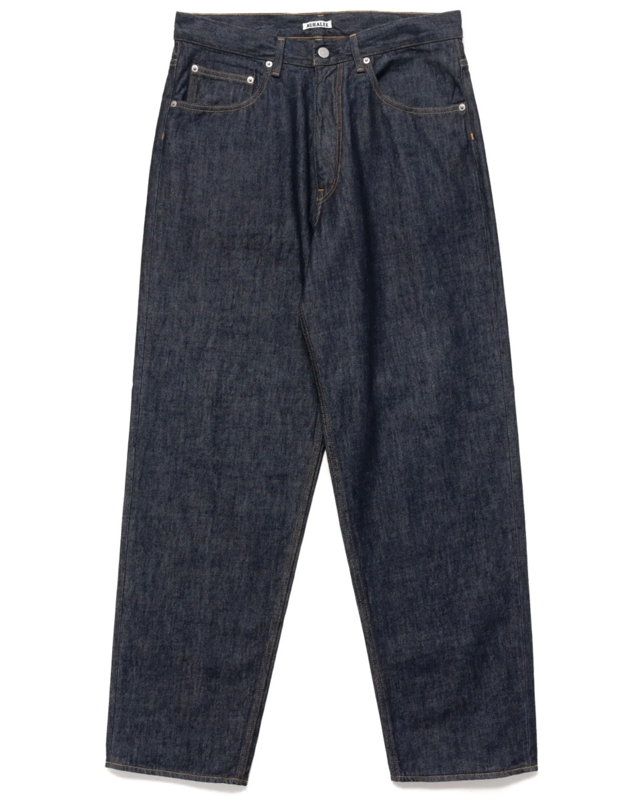 AURALEE Hard Twist Denim Wide Pants Indigo>Men Bottoms