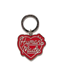 Human Made Heart Keyring Red>Men Accessories