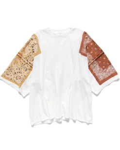 KAPITAL 18.5/Jersey Bandanna Huge-T(Botanical) Light Brown>Men T-Shirts