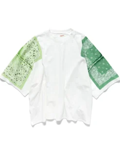 KAPITAL 18.5/Jersey Bandanna Huge-T(Botanical) Light Green>Men T-Shirts