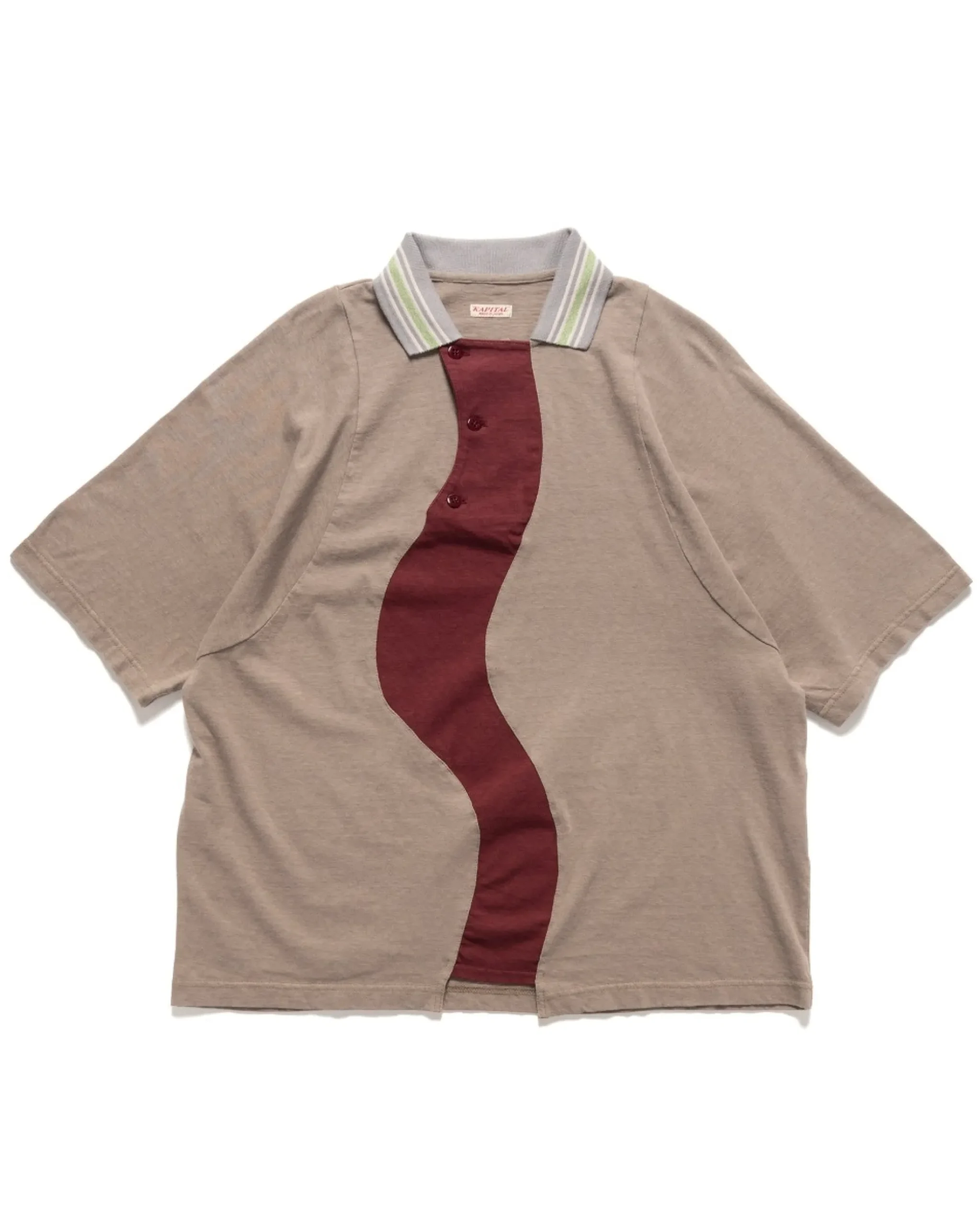 KAPITAL 18.5/ Jersey Kaze Polo Moca>Men Shirts