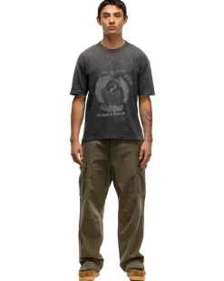 visvim Jumbo Tee S/S Crash World Tour Black>Men T-Shirts