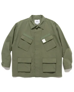 WTAPS Jungle 02/Ls/Nyco. Ripstop Olive Drab>Men Shirts