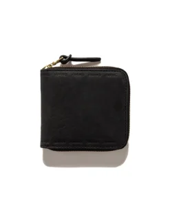 visvim Leather Bi-Fold Black>Men Accessories