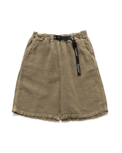 KAPITAL Linen Heavy Canvas Easy Shorts Grey>Men Shorts