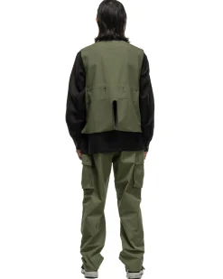 Engineered Garments Liner Vest Cotton Ripstop Olive><noscript><img width=