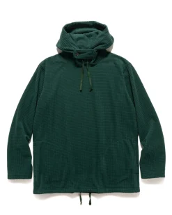Engineered Garments Long Sleeve Hoody Polyester Waffle Forest>Men Sweaters