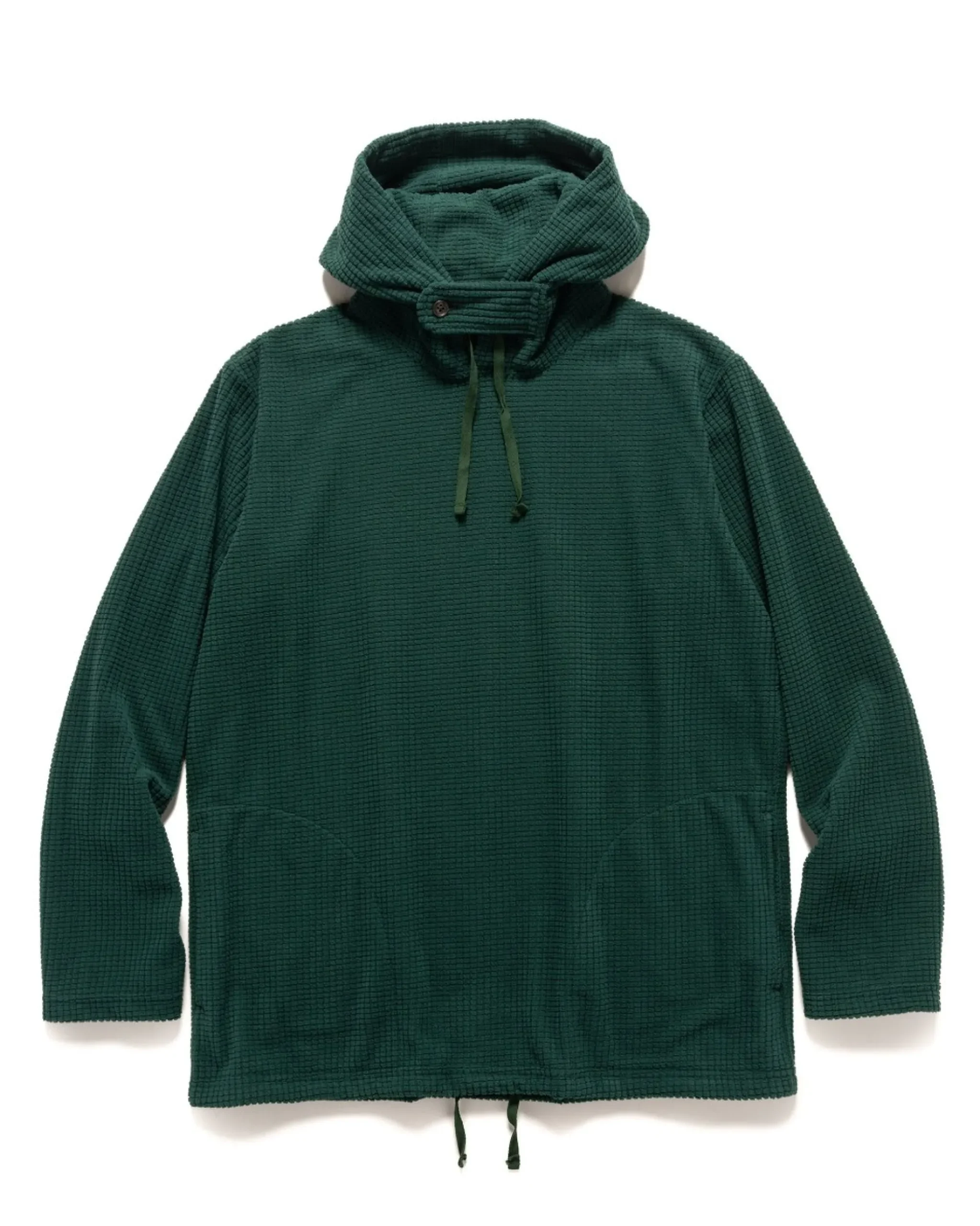 Engineered Garments Long Sleeve Hoody Polyester Waffle Forest>Men Sweaters