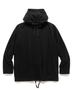 Engineered Garments Long Sleeve Hoody Polyester Waffle Black>Men Sweaters