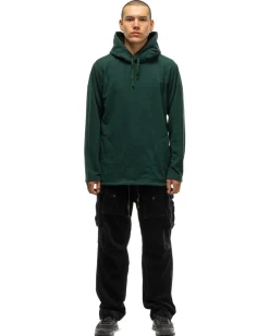 Engineered Garments Long Sleeve Hoody Polyester Waffle Forest>Men Sweaters