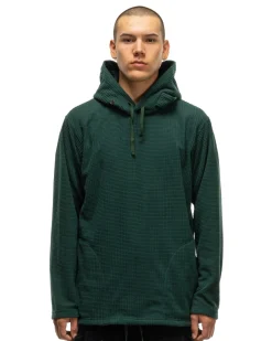 Engineered Garments Long Sleeve Hoody Polyester Waffle Forest><noscript><img width=