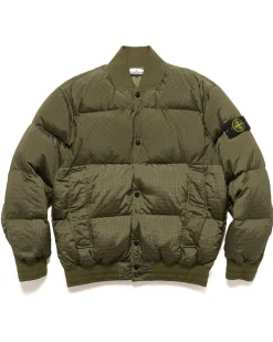 Stone Island Macro Ripstop Nylon Metal In Econyl Regenerated Nylon Down-Tc Jacket Olive>Men Outerwear
