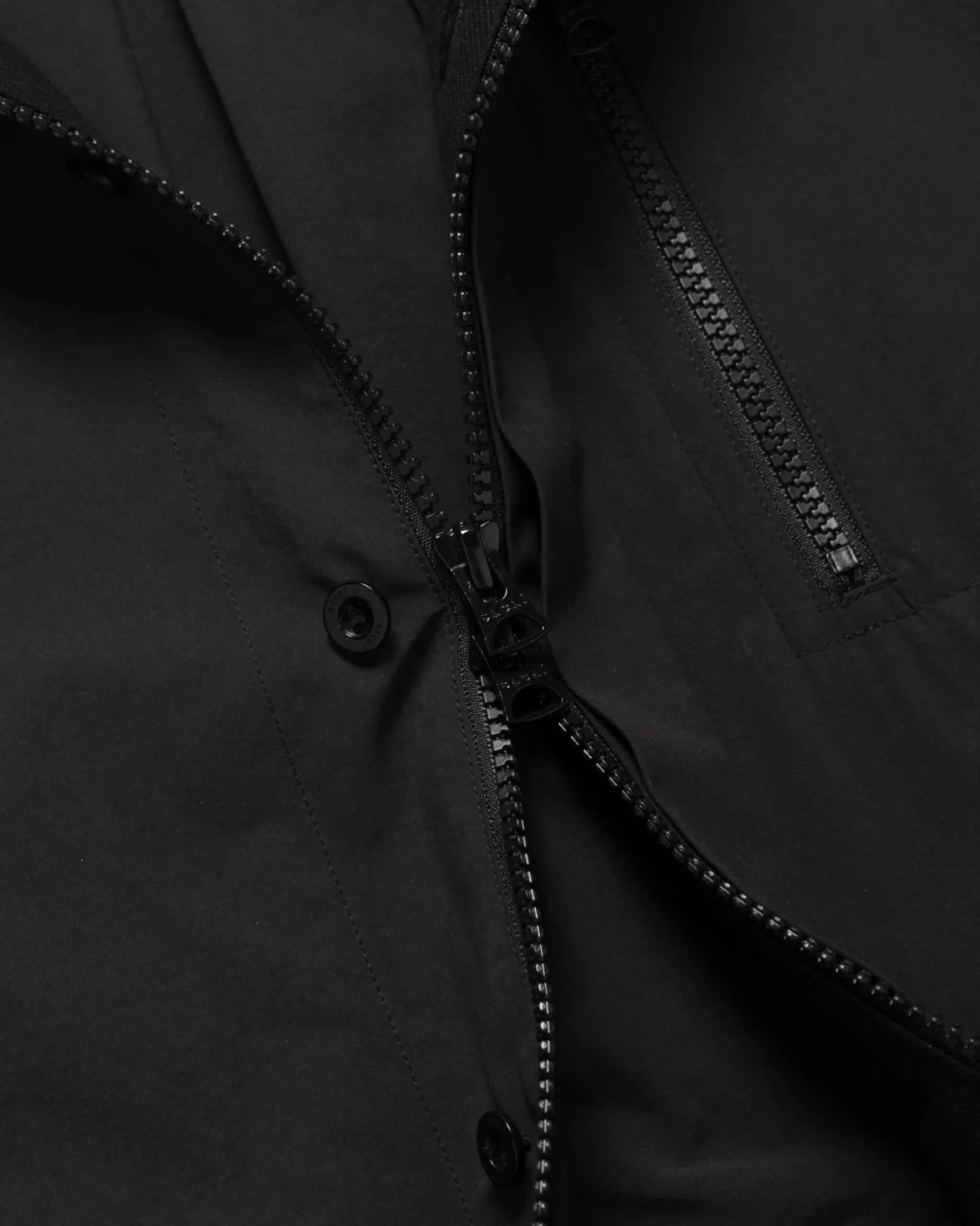 sacai Matte Taffeta L/S Shirt Black>Men Shirts