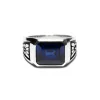 MAPLE Midnight Ring Slim Silver 925/Sapphire>Men Accessories