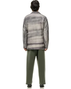Needles Miles Jacket-Wool Gabardine/Uneven Dye Gray><noscript><img width=