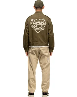 Human Made Military Denim Jacket Olive Drab><noscript><img width=