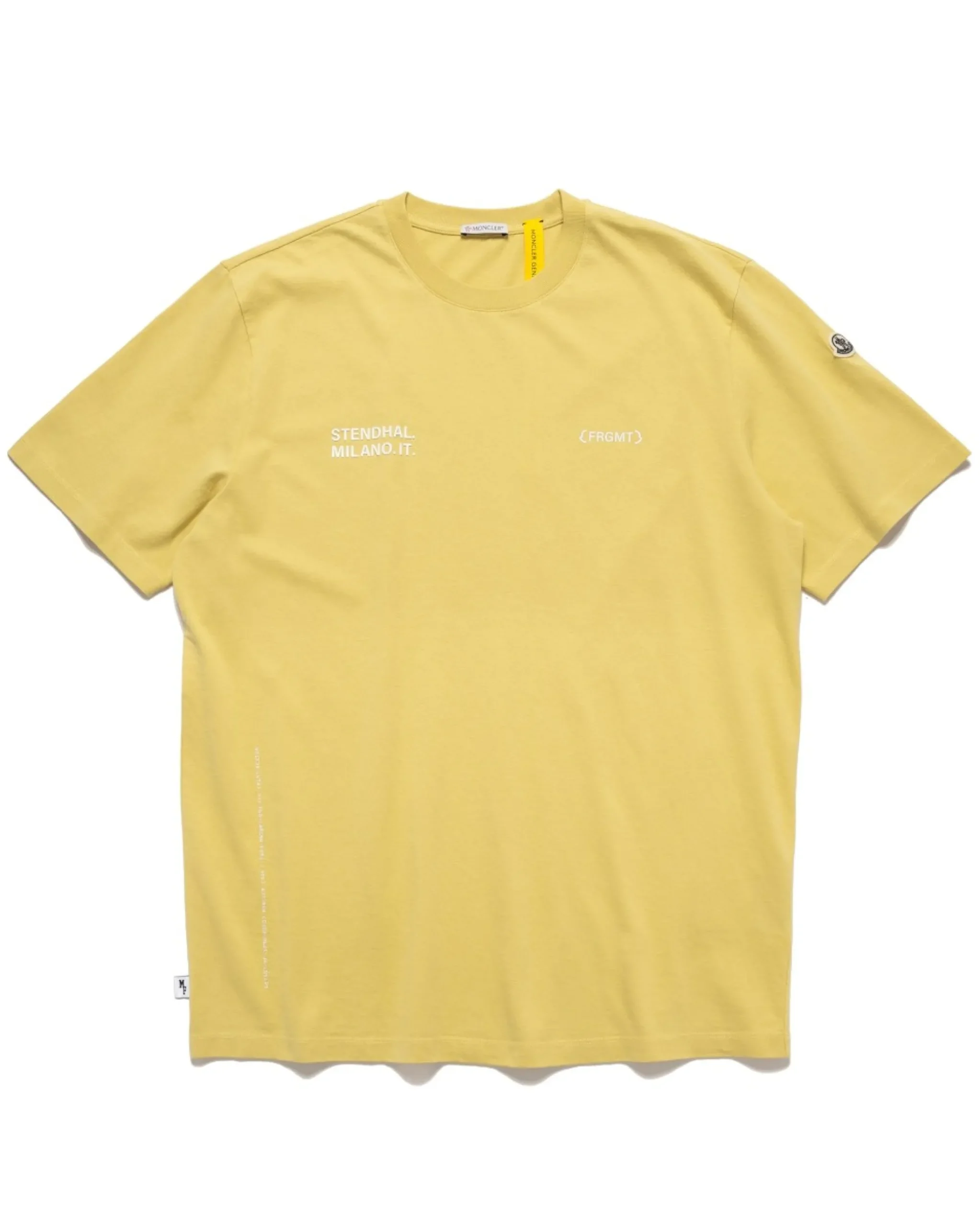 Moncler Genius 7 Moncler Ss T-Shirt Yellow>Men T-Shirts