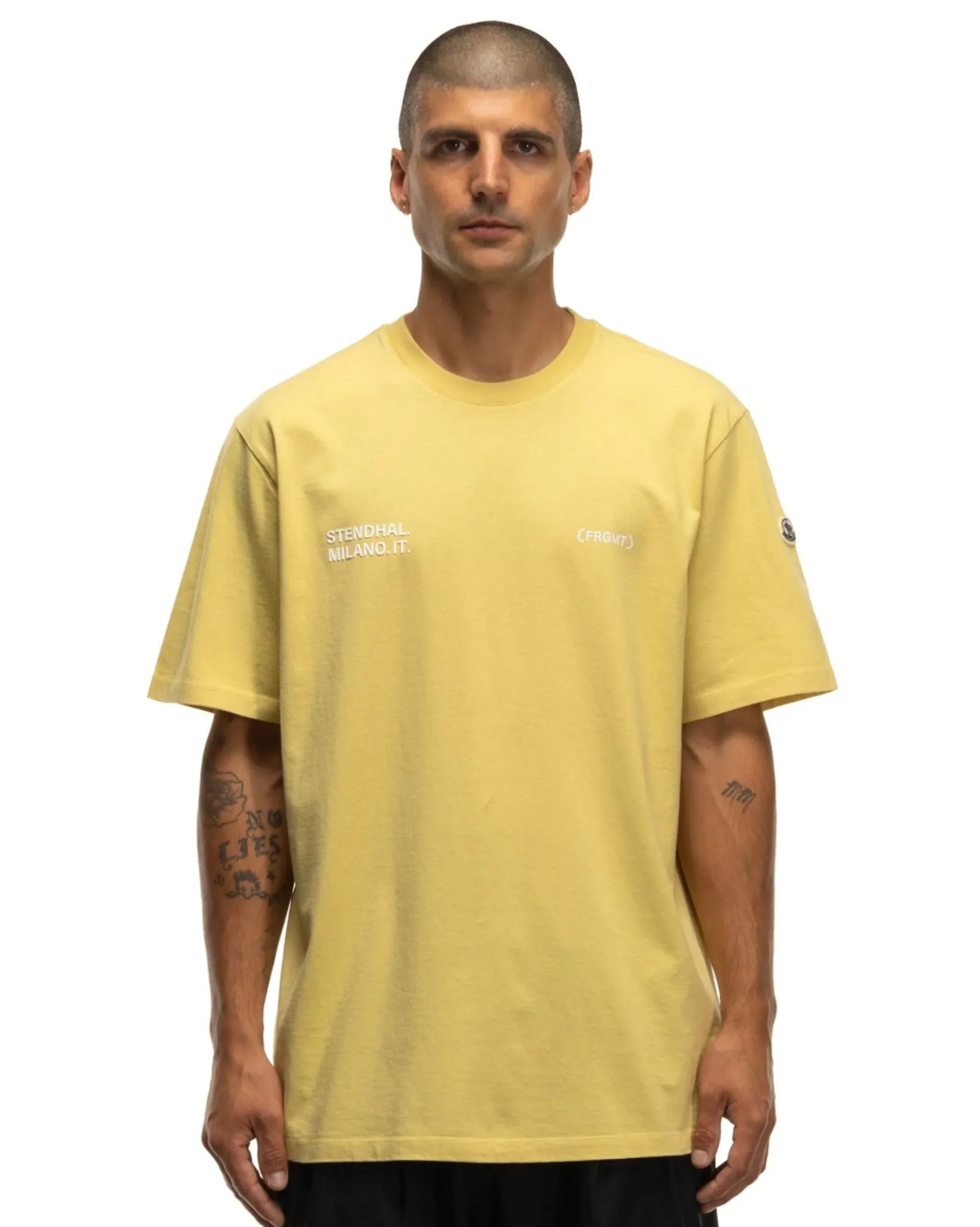 Moncler Genius 7 Moncler Ss T-Shirt Yellow>Men T-Shirts