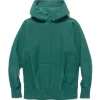 ATON Natural Dyed Urake Hoodie Blue Green>Men Sweaters