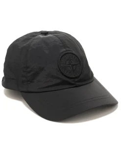 Stone Island Nylon Metal In Econyl Regenerated Nylon Cap Black>Men Headwear