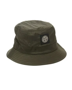 Stone Island Nylon Metal In Econyl Regenerated Nylon Hat Olive>Men Headwear