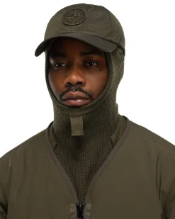 Stone Island Nylon Metal In Econyl Regenerated Nylon Cap Olive>Men Headwear