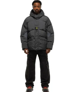 Stone Island Nylon Metal In Econyl Regenerated Nylon Down_Reversible Jacket Lead Grey>Men Outerwear