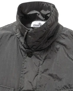Stone Island Nylon Metal In Econyl Regenerated Nylon Jacket Lead Grey><noscript><img width=