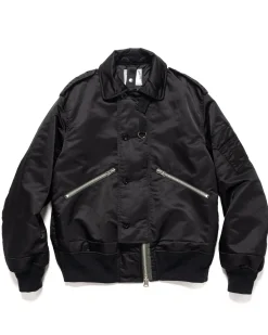 sacai Nylon Twill Blouson Black>Men Outerwear
