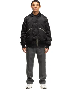 sacai Nylon Twill Blouson Black>Men Outerwear