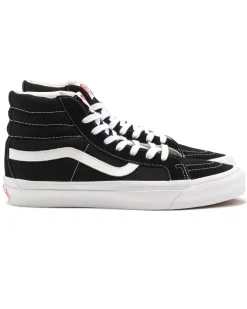 Vans Vault Og Sk8-Hi Lx(Suede/Canvas) Black/True White>Men Footwear