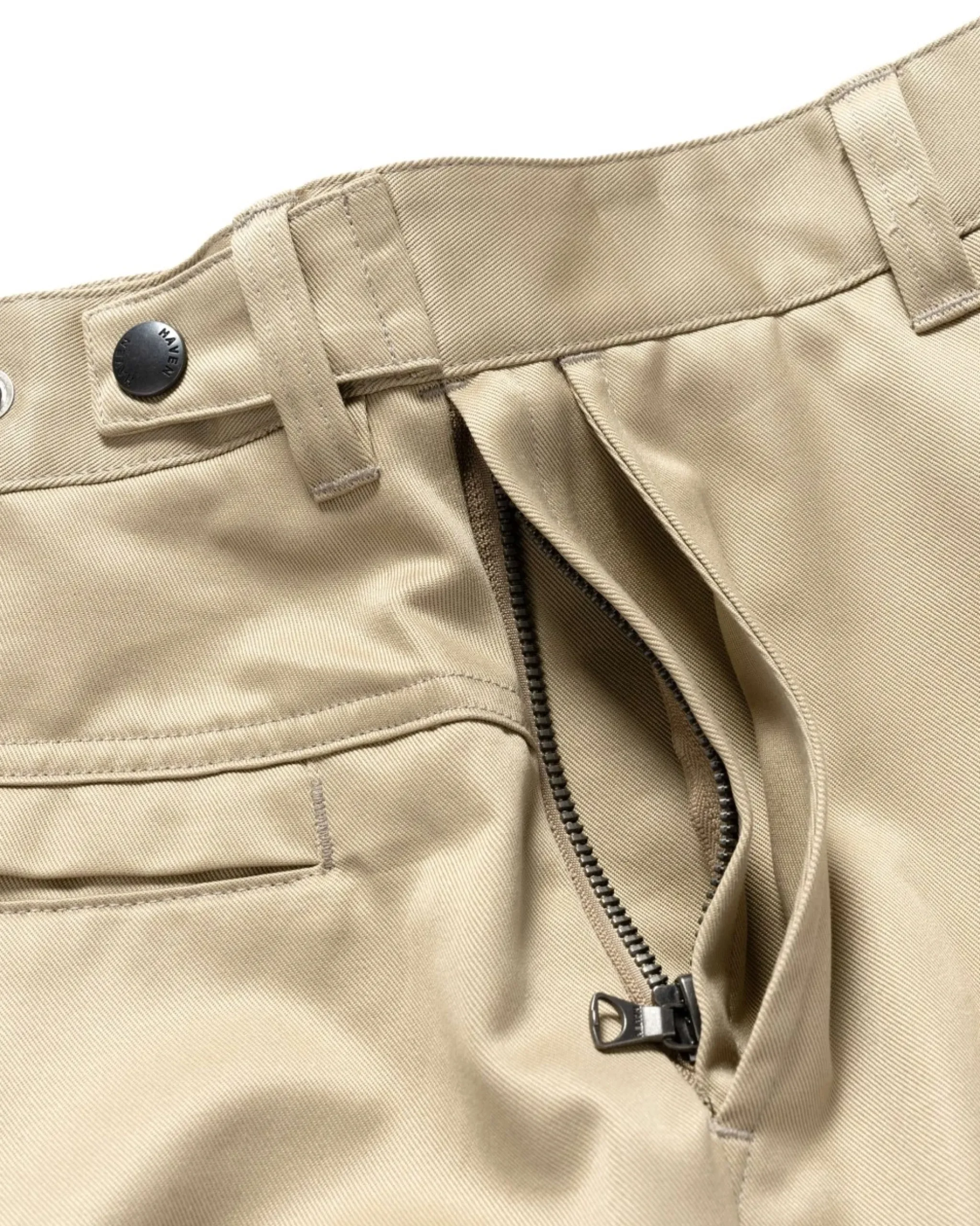 HAVEN Opus Pants-Giza Cotton Twill Khaki>Men Bottoms