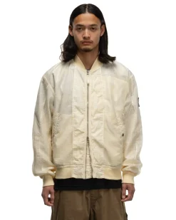 Stone Island Shadow Project Organza-Tc. Bomber Jacket Butter><noscript><img width=