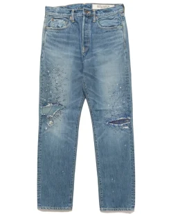 KAPITAL 14Oz Denim 5P Monkey Cisco (3Yearsfade) Indigo>Men Bottoms