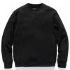 HAVEN Prime Crewneck-Suvin Cotton Terry Black>Men Sweaters