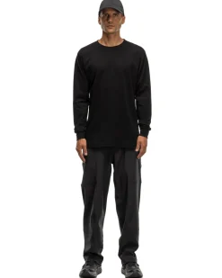 HAVEN Prime Standard Fit T-Shirt L/S-Suvin Cotton Jersey Black>Men T-Shirts