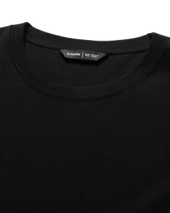 HAVEN Prime Standard Fit T-Shirt L/S-Suvin Cotton Jersey Black><noscript><img width=