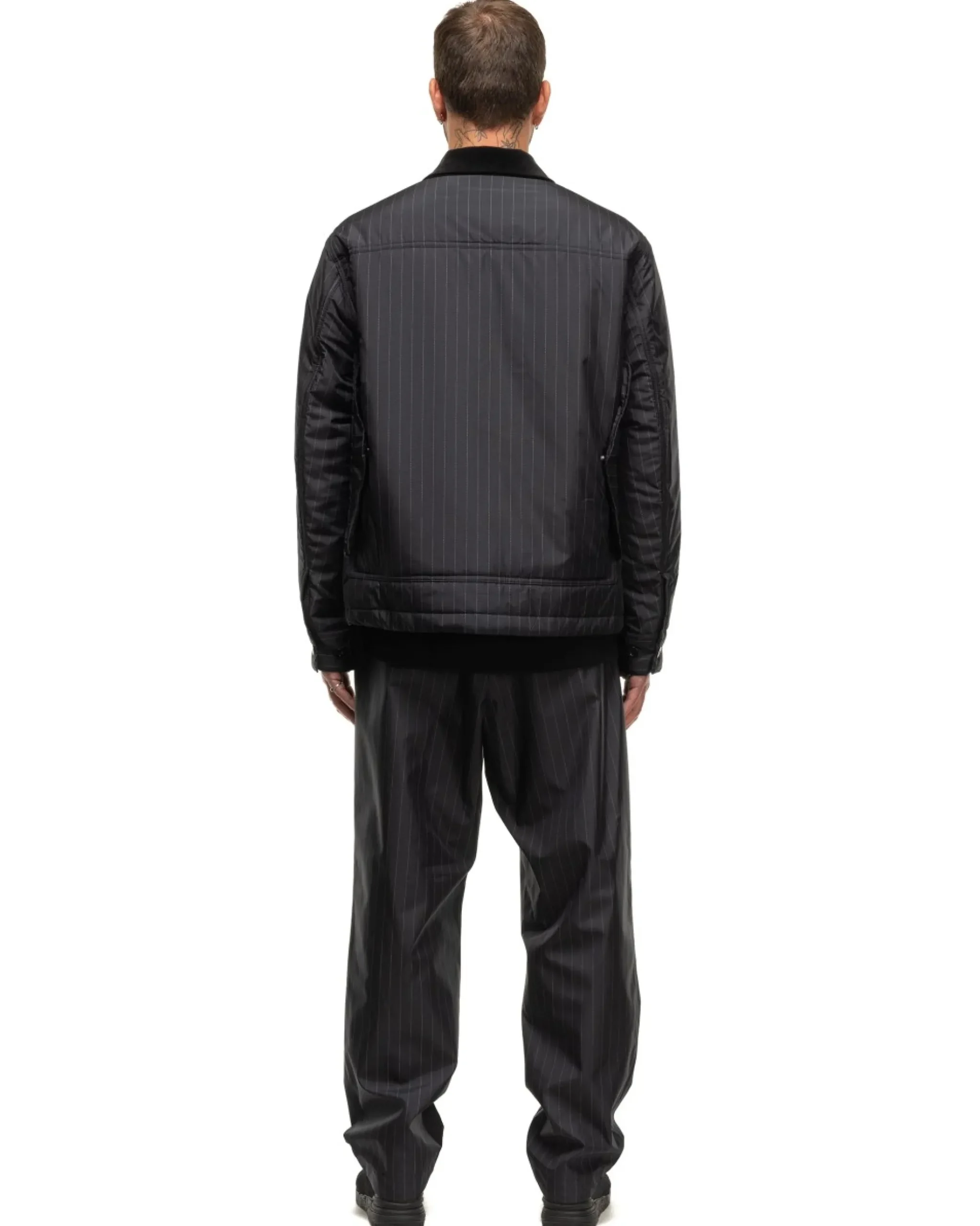 sacai Print Taffeta Blouson Navy>Men Outerwear