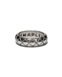 MAPLE Quilted Band Ring Silver 925>Men Accessories