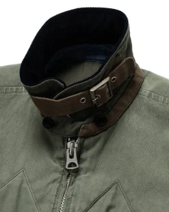 sacai Quilted Herringbone Jacket Khaki><noscript><img width=