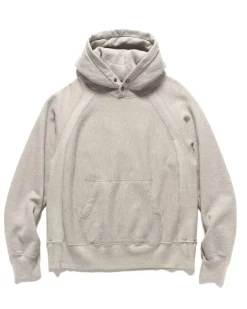 Engineered Garments Raglan Hoodie Cp Heavy Fleece H.Grey>Men Sweaters