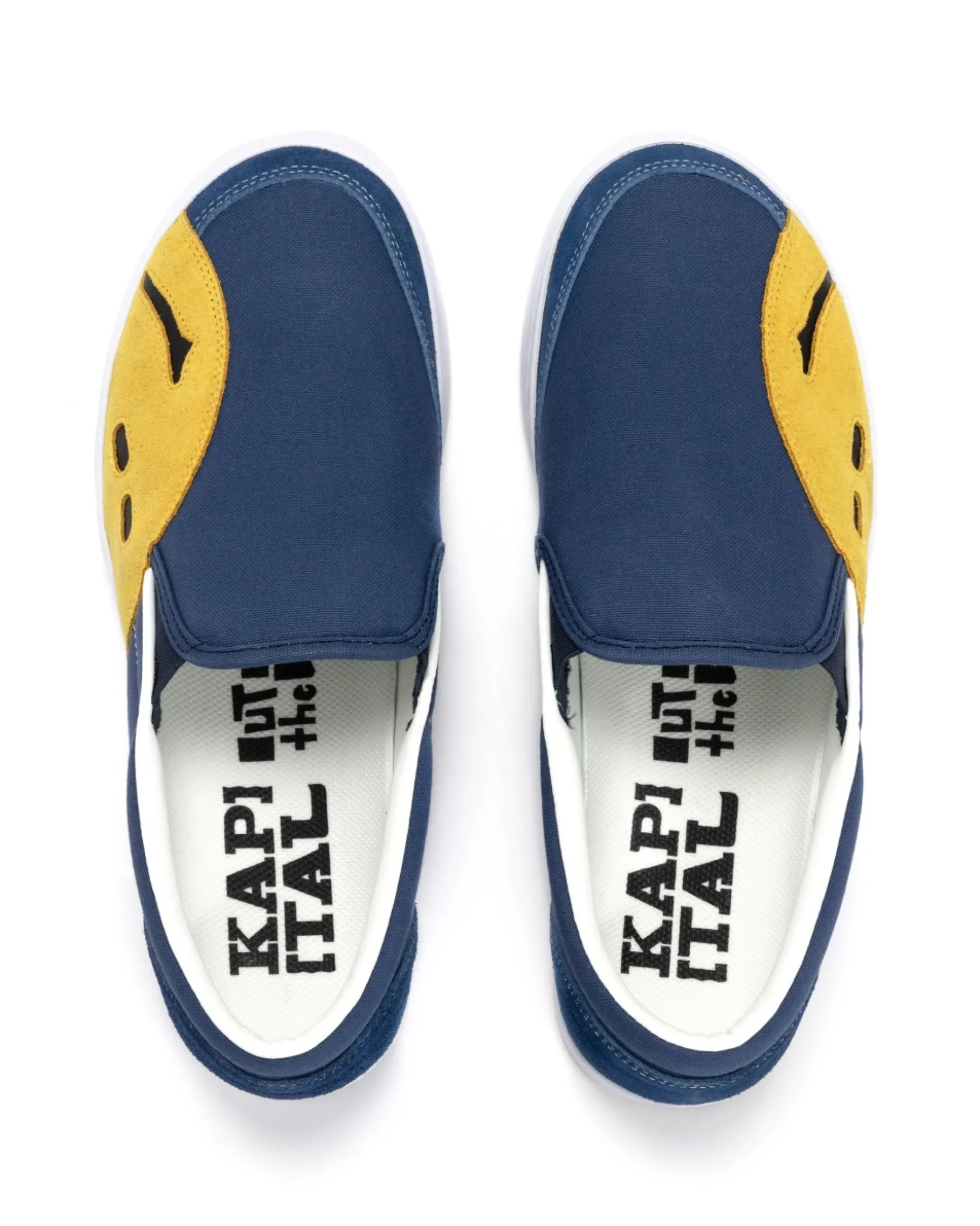 Kapital Rain Smile Slip-On Shoes Blue>Men Footwear