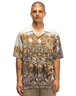 KAPITAL Rayon Nabajo Land Aloha Shirt Light Grey><noscript><img width=