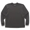 sacai S Cotton Jersey L/S T-Shirt C/Gray>Men T-Shirts