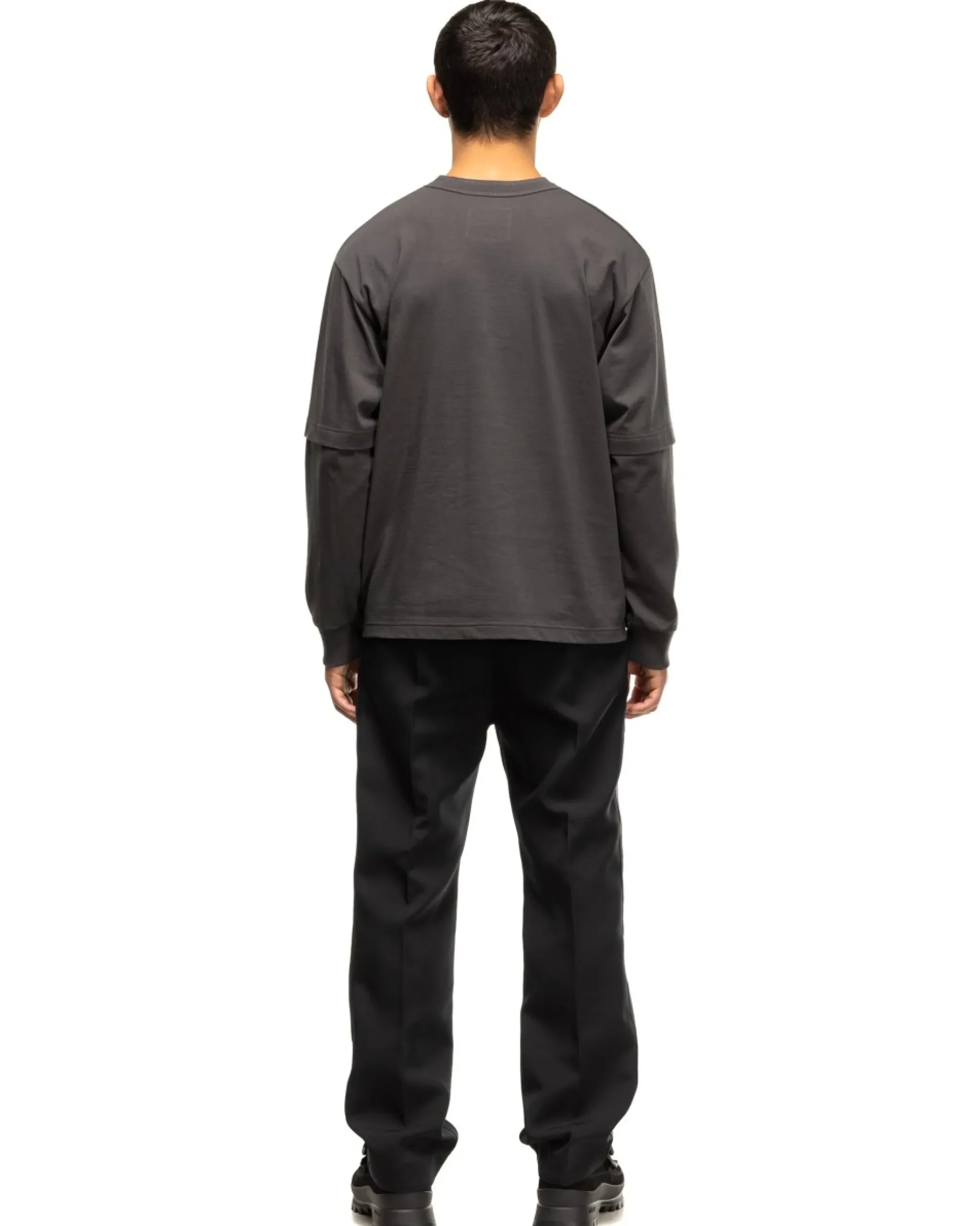sacai S Cotton Jersey L/S T-Shirt C/Gray>Men T-Shirts