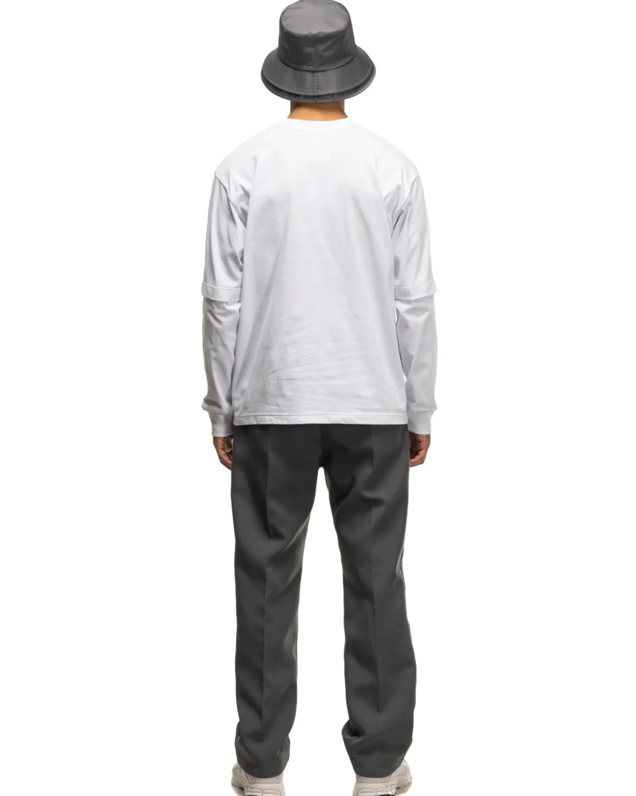 sacai S Cotton Jersey L/S T-Shirt White>Men T-Shirts